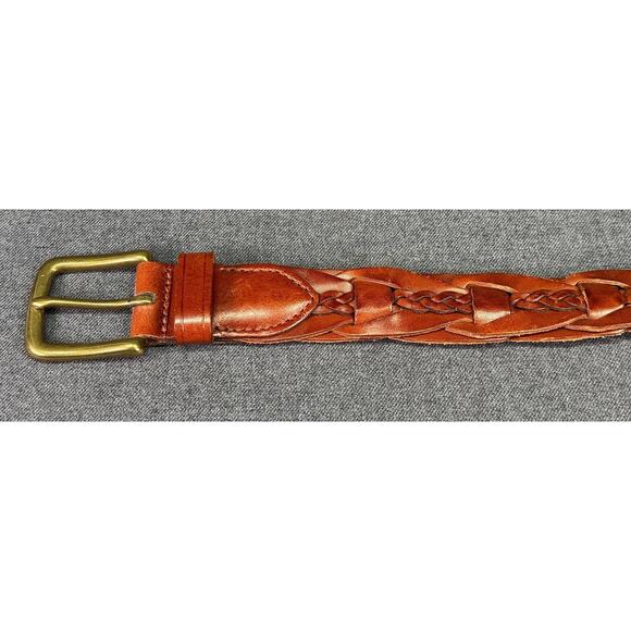 Vintage Trafalgar Braided Leather Belt - Picture 2 of 8